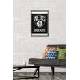 thumbnail image 2 of NBA Brooklyn Nets - Logo 15 Wall Poster, 14.725" x 22.375", Framed, 2 of 6