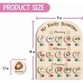 thumbnail image 2 of Daily Routine Chart for Kids, Visual Schedule, Routine Chart for Toddlers 3-5, Morning Bedtime Routine Chart for Toddlers, Wooden Chore Chart for Kids, 2 of 4