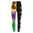 thumbnail image 4 of lcziwo High Waisted Leggings for Women 2025 Mardi Gras Printed Tight Leggings Casual Butt Lifting Tummy Control Yoga Pants Multicolor XL, Sales for Today on Walmart, 4 of 5