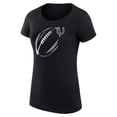 thumbnail image 2 of Women's G-III 4Her by Carl Banks  Black Indianapolis Colts Super-Slim Fit Lightweight Subtle Football T-Shirt, 2 of 3