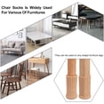 thumbnail image 5 of 4 protectores de suelo para patas de sillas, patas de muebles, patas de sillas, patas de muebles, almohadillas antideslizantes para muebles de 1 a 2 pulgadas, color caqui ER, 5 of 5