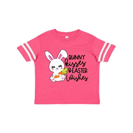 

Inktastic Easter Bunny Kisses and Easter Wishes in Pink Gift Toddler Toddler Girl T-Shirt