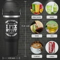 thumbnail image 3 of Funny Gifts For Men - That''s What I Do I Fix Stuff and I Know Things Cup - 30oz Insulated Tumbler with Handle - Cool Fathers Day,Birthday,Christmas Gifts for Dad,Grandpa,Husband,Uncle, 3 of 6