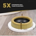 thumbnail image 4 of Extra Thick Toilet Wax Ring Gasket with Flange for Toilet Bowl Waste Lines, Universal Fit for 3 or 4 Inch Lines- Gas, Odor, and Watertight Seal, 4 of 6