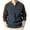 Navy, variant on SDNall Men's Raglan Sleeve Sweater, Solid Color Knit Pullover with V-Neck Collar for Casual Style