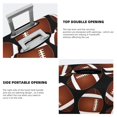 thumbnail image 5 of Bixox Washable Brown Football On Black Printed Luggage Cover, Fashion Suitcase Protector Fits for Large luggage, 5 of 8