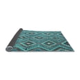thumbnail image 2 of Ahgly Company Indoor Round Southwestern Light Blue Country Area Rugs, 3' Round, 2 of 4