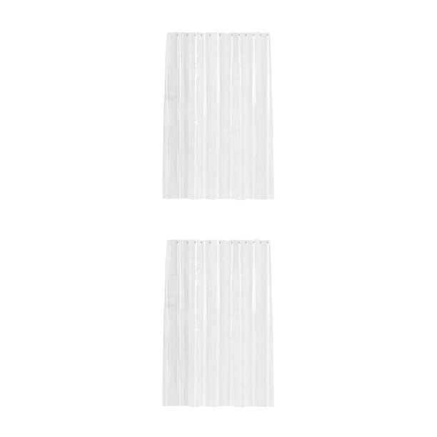 Cortina de ducha Injueey impermeable extra gruesa PEVA Transparente 180*200 2piezas