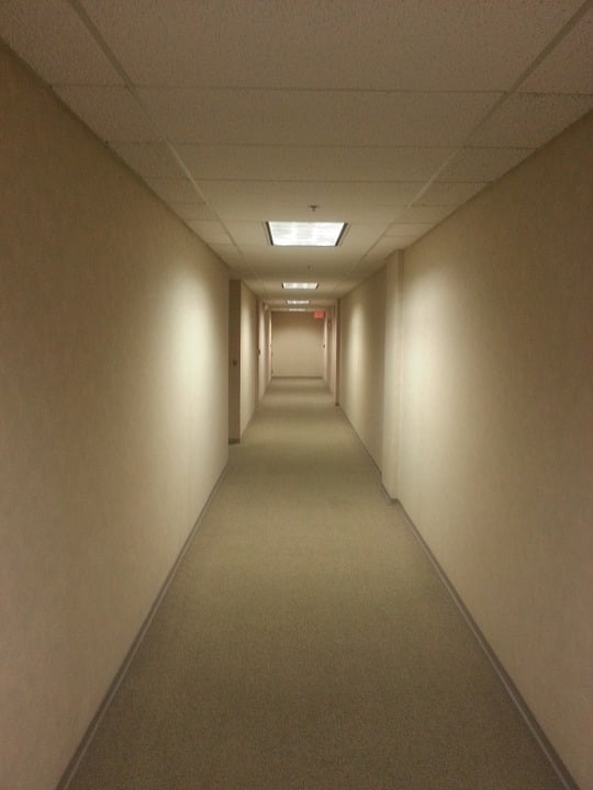 Office Hallway Empty Corridor Building Quiet-20 Inch By 30 Inch