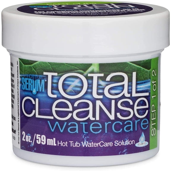 Hot Tub Serum Total Cleanse Gel, Hot Tub Cleaner, Purge & Flush, Works with Both Indoor & Outdoor Hot Tub & Spas, Clean Pipes & Jets Gunk Build Up, Purges 400 Gallon Water Tub 4 Times (2 oz)