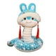 thumbnail image 1 of Juguete de peluche del año de la serpiente, muñeco de serpiente abrazable, lindo cojín de peluche de serpiente festiva. azul, 1 of 9
