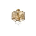 thumbnail image 3 of Illume 4 Light Flush Mount in brass, 3 of 5
