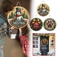 thumbnail image 2 of Ltdhehe Christmas Door Sign Classic Christmas Patterns Door Sign For Winter Front Door Farmhouse Outdoor Home Decoration, 2 of 2