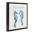 thumbnail image 2 of Stupell Industries Rustic Lodge You Me & Sea Quote Seahorse Black Floating Frame Canvas Art, 18 x 18, by Anne Tavoletti, 2 of 7