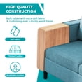 thumbnail image 5 of BALUS Sectional Sofa with Storage Ottoman, 78'' Convertible L-Shaped Sofa Couch for Living Room&Small Space, Blue, 5 of 9