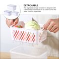 thumbnail image 3 of IFANLANDOR 3pcs Produce Saver Containers Fruit Storage Containers Blue PP Odor Prevention Food Storage For Home Users, 3 of 8