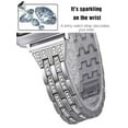 thumbnail image 6 of PULLIMORE Bling iWatch Bands Compatible with Apple Watch Band 42mm 44mm iWatch Series 8/7/6/5/4/3/2/1 SE Bracelet Diamond Rhinestone Watch Replacement Metal Strap Wristband (Pink), 6 of 10