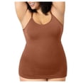 thumbnail image 1 of Birdeem Womens Solid Color Shaping and Belly Tightening Seamless Body Strap Round Neck Vest, 1 of 7