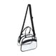 thumbnail image 2 of Bolso de hombro, bolso de mano, correa ajustable, paquete de PVC con bolsillo frontal, bolso transparente cruzado Negro, 2 of 9