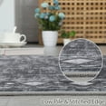thumbnail image 4 of Hasoo Washable Area Rug 4' x 6' Bordered Rug for Living Room Non-Slip Accent Indoor Neutral Carpet Gray, 4 of 5