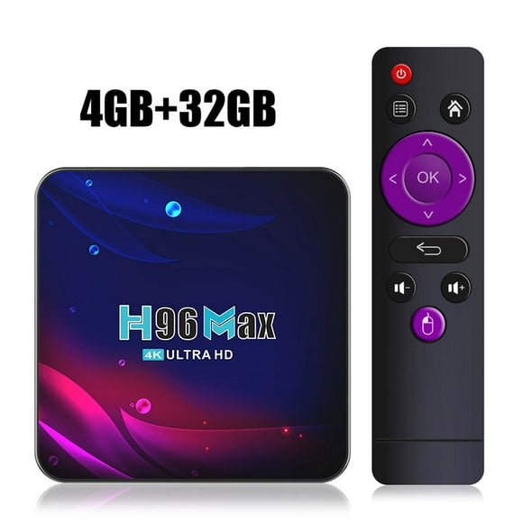 H96 Max Smart Tv Box Android V11 Rk3318 Rockchip Dual Wifi 2.4g/5g Bt 4.0 4k Téléviseur Numérique