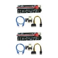 thumbnail image 3 of stanreset PCI-E 1x to 6x USB3.0 Extender Card Board Portable Desktop PC Mining Adapter Cable Electric Equipment Accessories Red Slot Blue Cable 2Set, 3 of 6