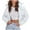 White, variant on Herrnalise Jackets For Women Fashion Zipper Pocket Coat Long Jacket Winter Long Sleeve Down Cotton Shackets For Women 2024 fall Sky Blue,S