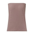 thumbnail image 4 of QIJUNTUO Women's Bandeau Tube Top With Elasticized Waist For Beach & Pool Parties Pink, 4 of 5