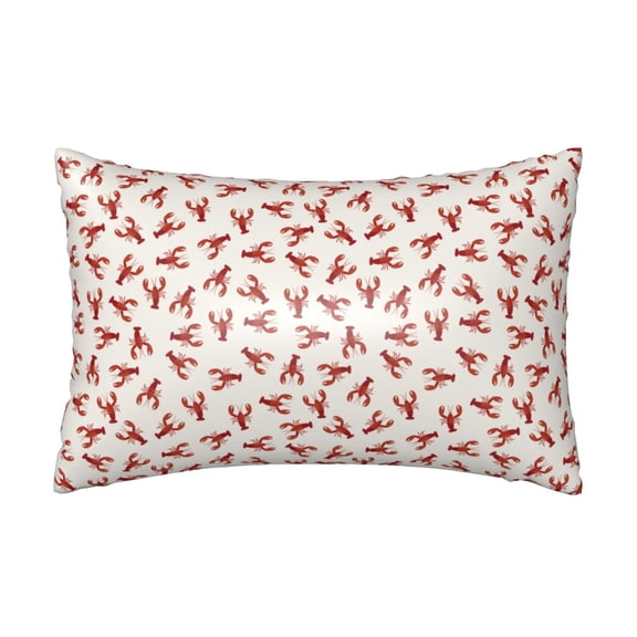Silk Pillow Case for Hair And Skin Queen - lobster Cooling Sleep Throw Pillow Covers Standard Size 20x30in, comfort Satin Pillowcase with Zipper for Women Men