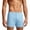 Blue, variant on Men Combed Long Staple Cotton Boxer Shorts Loose Solid Lounge Boxers Breathable Antibacterial Crotch Sleep Underwear for Daily Home Wear