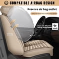 thumbnail image 2 of Front Seat Covers Fit for Lexus RZ 300e/400e 2023-2025,Premium Faux Leather Luxury Car Seat Protector,Breathable Full Coverage Automotive Seat Accessories Beige,Front Set(2 Seats), 2 of 7