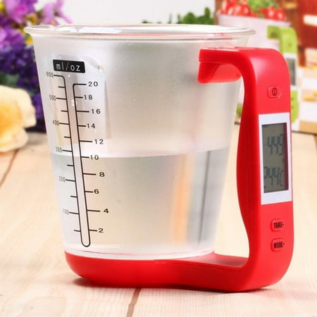 Jeobest Digital Kitchen Scale and Measuring Cup - Digital Measuring Cup with Scale - Digital Measuring Cup Electronic Kitchen Scale with Digital LCD Display Measuring Cup Baking Cooking Tool