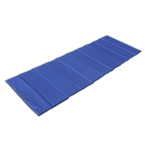 Colchoneta para dormir para acampar, colchoneta para asiento al aire libre, colchoneta plegable resistente a la humedad para asiento, parque, siesta, Azul 15 cm de espesor.