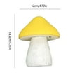 thumbnail image 3 of Kbndieu Solar Garden Lights, Mushrooms Outdoor Garden Decor Stake Lights, Solar Lights Outdoor Waterproof for Yard, Landscape, Path, Patio, Outside, Backyard Christmas Halloween Decorations, Yellow, 3 of 6