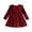 Red, variant on Diufon Infant Baby Girl Christmas Dress Velvet Ruffled Long Sleeve Birthday Wedding Party Pleated Princess Dress