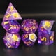 thumbnail image 1 of 7/Set Transparent Glitter Paper Polyhedral s Set RPG Set for Playing Entertainment Board Game DND RPG MTG , púrpura Hugo Dados poliédricos, 1 of 9