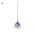 thumbnail image 6 of Tnobhg 1/6Pcs Faux Crystal Suncatcher Hanging Decoration with Chain Indoor Outdoor Home Garden Colorful Rainbow Maker Prism Pendant Ornament, 6 of 7