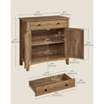 thumbnail image 4 of VASAGLE Buffet Cabinet, Coffee Bar Cabinet with a Drawer, Adjustable Shelf, Sideboard Storage with Cable Hole, Drawer Divider, Honey Brown, 4 of 12