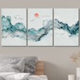 thumbnail image 3 of wall26 Canvas Print Wall Art Geometric Watercolor Smoke Cloud Sky Abstract Shapes Illustrations Modern Art Decorative Boho Multicolor for Living Room, Bedroom, Office - 24"x36" x 3 Panels, 3 of 5