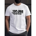 thumbnail image 1 of Camiseta TOP DAD con estampado de estrellas para hombre, corte regular, cuello redondo, transpirable y elegante, cómoda y cuidadosamente confeccionada para entrenar y para el tiempo libre., 1 of 5