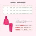 thumbnail image 7 of TiaoBug Kids Girls Hoodies Tracksuit Long Sleeve Sweatshirts with Jogger Sweatpants Set Grey-A 2-3, 7 of 7