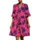 thumbnail image 2 of Vestido corto de verano en línea A para mujer Color sólido/impresión floral Vestido de manga corta y cuello en V Nituyy Vestido pastel estampado de mujer con cuello en V, 2 of 5