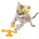 thumbnail image 3 of Cat Toys Smile Face Pet con bola giratoria y pluma, material ABS duradero, 3 of 5