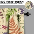 thumbnail image 5 of Kitchen Curtains 36 Inch Short - 3 Panel Set, Vintage Floral Butterfly Bee Botanical Print, Rod Pocket Window Curtain for Farmhouse, Modern Rustic, Spring Summer Decor, Easy Wash, 5 of 6