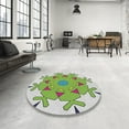 thumbnail image 4 of Ahgly Company Machine Washable Indoor Rectangle Transitional Camouflage Green Area Rugs, 2' x 3', 4 of 7