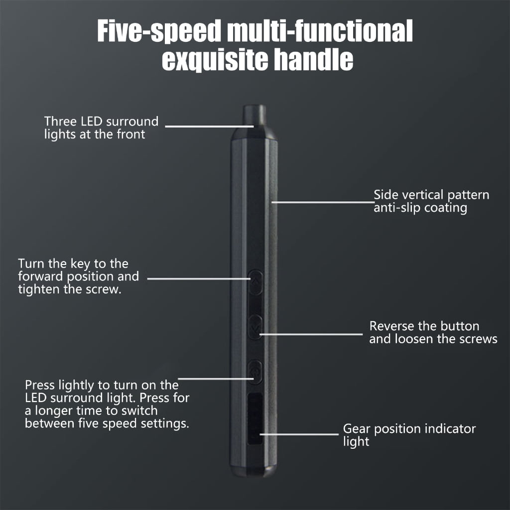 Cordless Electric Screwdriver Set 76 in 1 Precisions Bit Builtin LED Light Alloy Construction Electronics Repair Tool