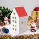thumbnail image 5 of Decoraciones navideñas, adornos navideños, regalos navideños, caja de embalaje para regalo de Navidad con techo rojo blanco, caja de papel festiva con techo rojo, cajas de dulces, 5 of 7