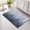 Blue, variant on Blue Gray Gradient Non Slip Bathroom Mat, Modern Abstract Industrial Wall Texture Absorbent Bath Mat Rubber Backed Quick Dry Doormat Fit Under Door for Bathtub Shower Sink Kitchen 16"x24"