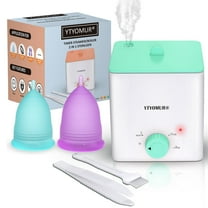 Menstrual Cup Sterilizer with 2 Reusable Period Cups,Menstrual Cups Cleaner Kit for Feminine Care