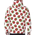 thumbnail image 7 of Honeii Hand Drawn Strawberry Pattern Mens Hoodies Men's Loose Sleeve Sweatshirt,Pullover Hooded Sweatshirt for Men,Essentials Hoodie-XX-Large, 7 of 7